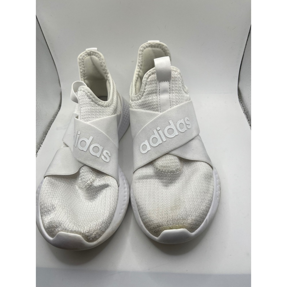 Adidas Men's White Slip On Athletic Shoes Sneakers Size 6‎ US